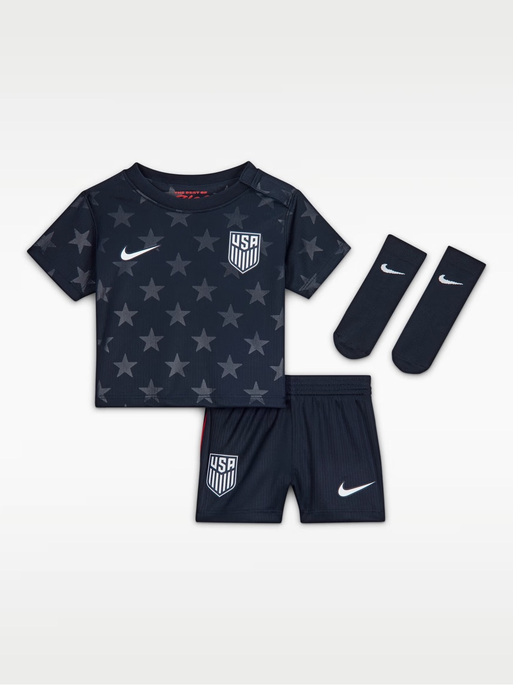 Nike USA Baby Soccer Jersey - Navy with Star Pattern